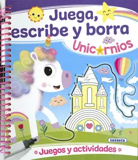 UNICORNIOS. JUEGA, ESCRIBE Y BORRA