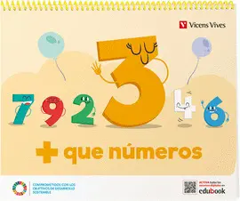 3 AÑOS + QUE NUMEROS CUADERNO 3
