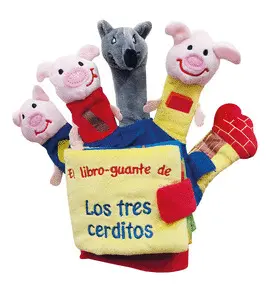 TRES CERDITOS Y EL LOBO (LIBRO GUANTE CON TITERES DE DEDO)
