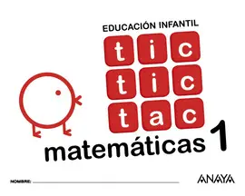 3 AÑOS TIC TIC TAC MATEMÁTICAS 1.