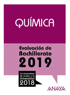 QUÍMICA PREPARA LA EVALUACIÓN DE BACHILLERATO 2019