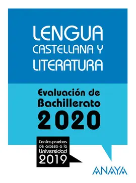 LENGUA CASTELLANA Y LITERATURA PRUEBAS ACCESO 2020