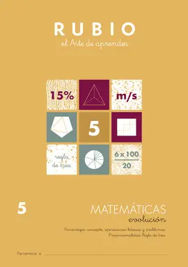 RUBIO EVOLUCION Nº 5 -MATEMATICAS
