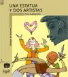 ESTATUA Y DOS ARTISTAS,UNA