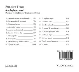 FRANCISCO BRINES ANTOLOGIA PERSONAL (V.VOZ)