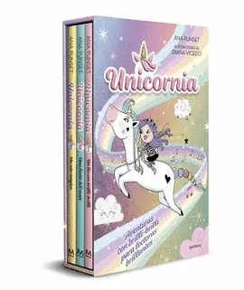Cofre Unicornia 3 Libros Esp